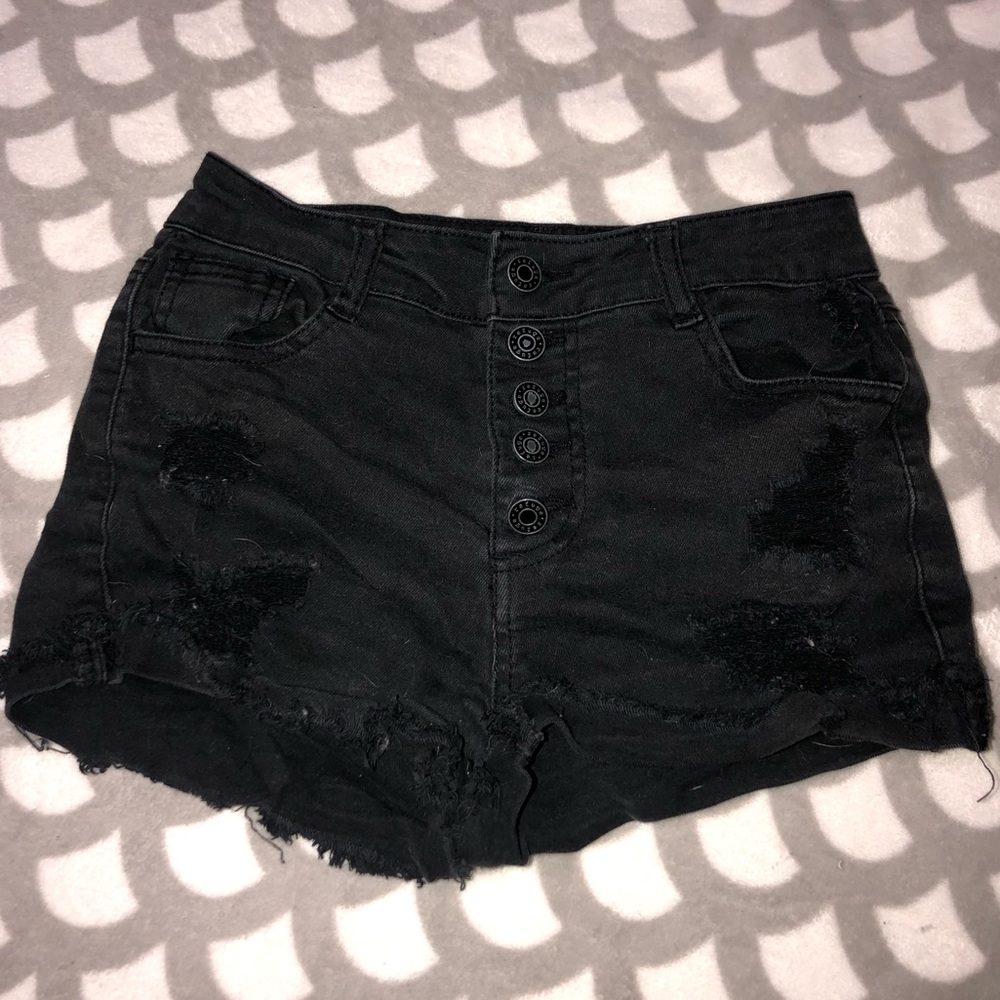 refuge jean black shorts